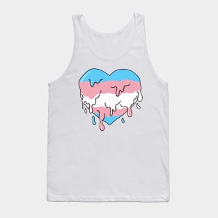 Melting trans heart Tank Top